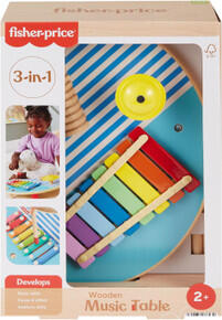 Image of Toys. Product name - Fisher-Price Wooden Musical Table in colour by brand - Mattel