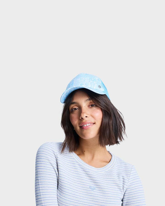 Image of Hats. Productname: Roxy Womens Beautiful Morning Trucker Cap Sky Blue Surfenirs - in Sky Blue Surfenirs colour by brand - Roxy