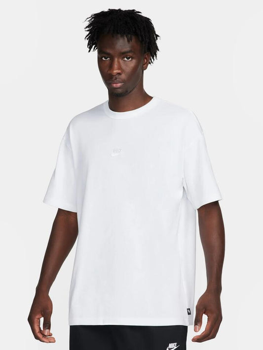 Image of a model wearing Tops. Productname: Nike Sportswear Premium Essentials T-Shirt in White White colour by brand - Nike