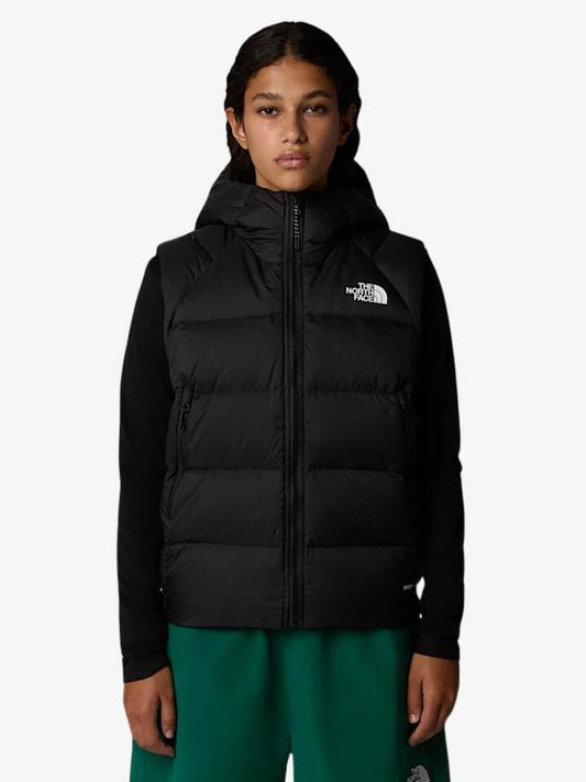 Image of a model wearing Tops. Productname: The North Face Hyalite Vest in Tnf Black colour by brand - The North Face
