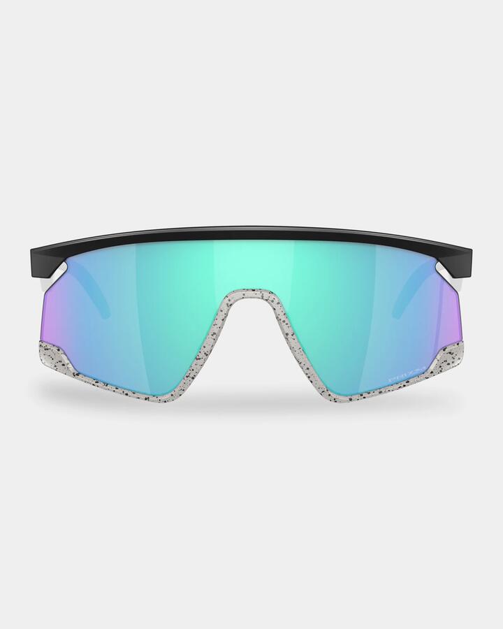 Image of Sunglasses. Productname: Oakley Bxtr Sport Sunglasses Matte Black Sapphire - in Matte Black Sapphire colour by brand - Oakley