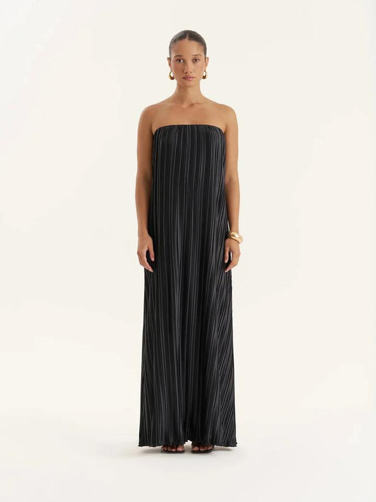 Image of a model wearing Dress. Productname: 4th & Reckless Ruby Dress in Black colour by brand - 4th & Reckless