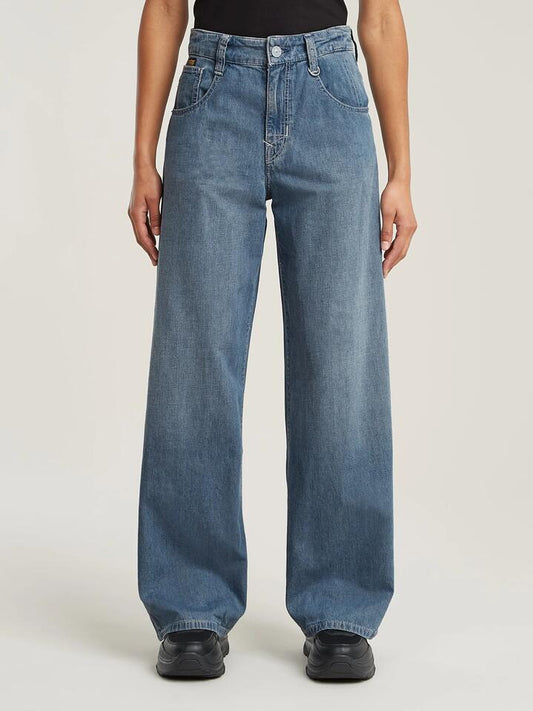 Image of a model wearing Denim. Productname: G-Star Skater High Loose in FADED BLUE MIST colour by brand - G-Star