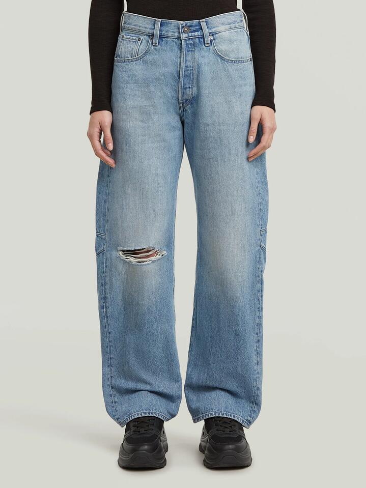 Image of Jeans. Productname: G-Star Bowey 3D Boyfriend in Vintage Ripped Mine Dust colour by brand - G-Star
