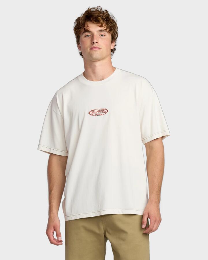 Image of T-Shirts. Productname: Billabong Mens Bad Dog T-Shirt Cement - in Cement colour by brand - Billabong
