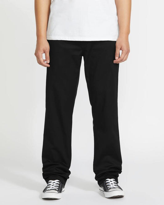 Image of Accessories. Productname: Volcom Mens Frickin Modern Stret Chinos Black - in Black colour by brand - Volcom