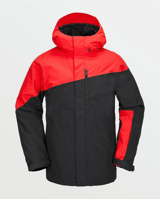 Image of a model wearing Outerwear. Productname: Volcom - Mens Primy Snow Jacket - Crimson - in Crimson colour by brand - Volcom