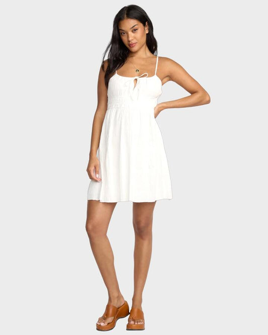 Image of Dresses. Productname: Billabong - Womens Sweet On You Mini Dress - Salt Crystal - in Salt Crystal colour by brand - Billabong