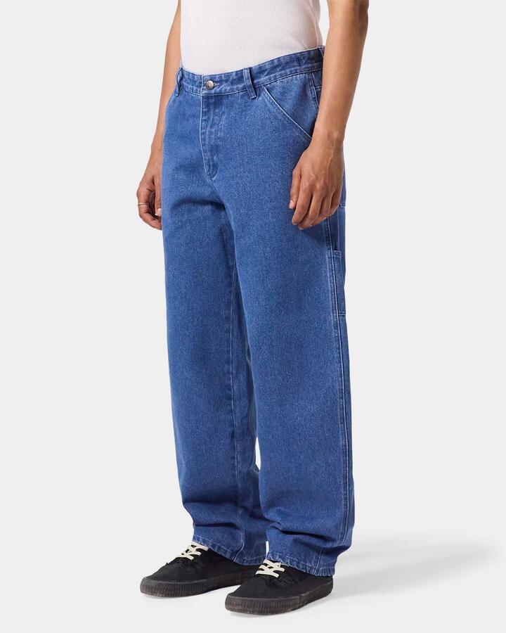 Image of Jeans. Productname: Former - Mens Distend Vt Denim Carpenter Pants - Worn Blue - in Worn Blue colour by brand - Former