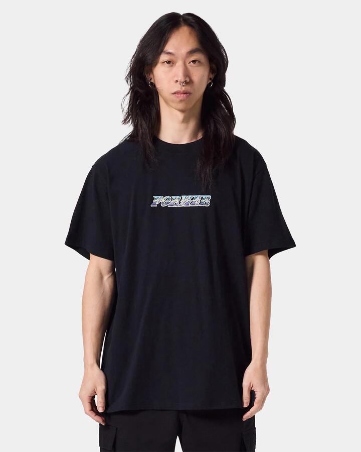 Image of T-Shirts. Product name - Former Mens Foil T-Shirt Black in Black colour by brand - Former