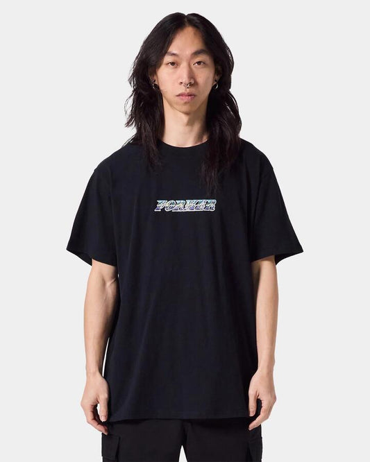 Image of T-Shirts. Product name - Former Mens Foil T-Shirt Black in Black colour by brand - Former