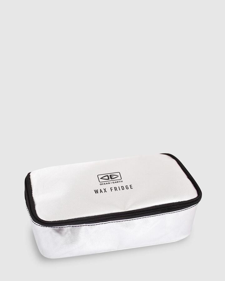 Image of Bags. Productname: Ocean And Earth - Surfboard Wax Fridge Cooler Bag - Silver - in Silver colour by brand - Ocean And Earth