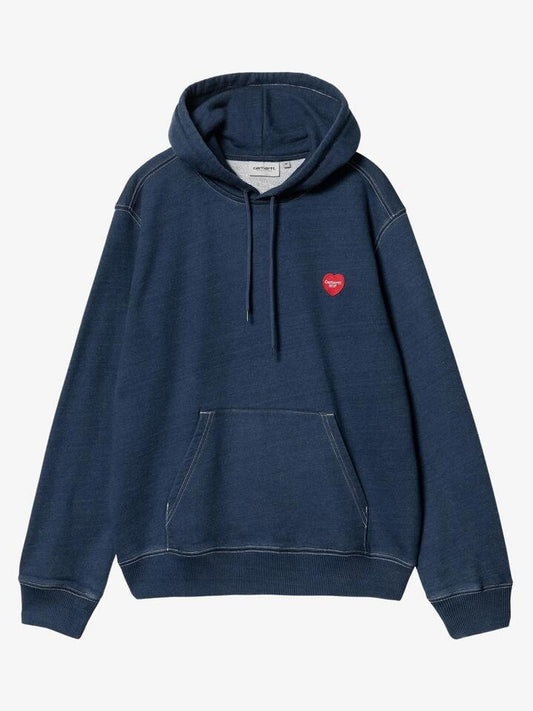 Image of a model wearing Outerwear. Productname: Carhartt Wip Ingo Sweat in Dark Blue colour by brand - Carhartt Wip