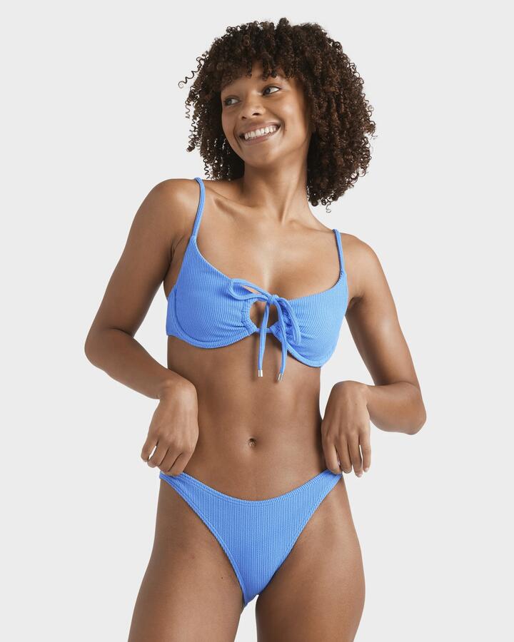 Image of Swimwear. Product name - Billabong Womens Drew Dd Underwire Bikini Top Tidal Blue in Tidal Blue colour by brand - Billabong