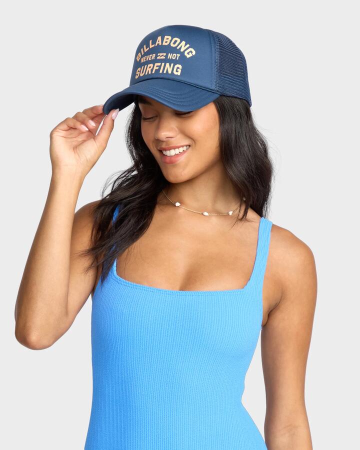 Image of Hats. Productname: Billabong - Womens Grandpa Trucker Cap - Navy - in Navy colour by brand - Billabong