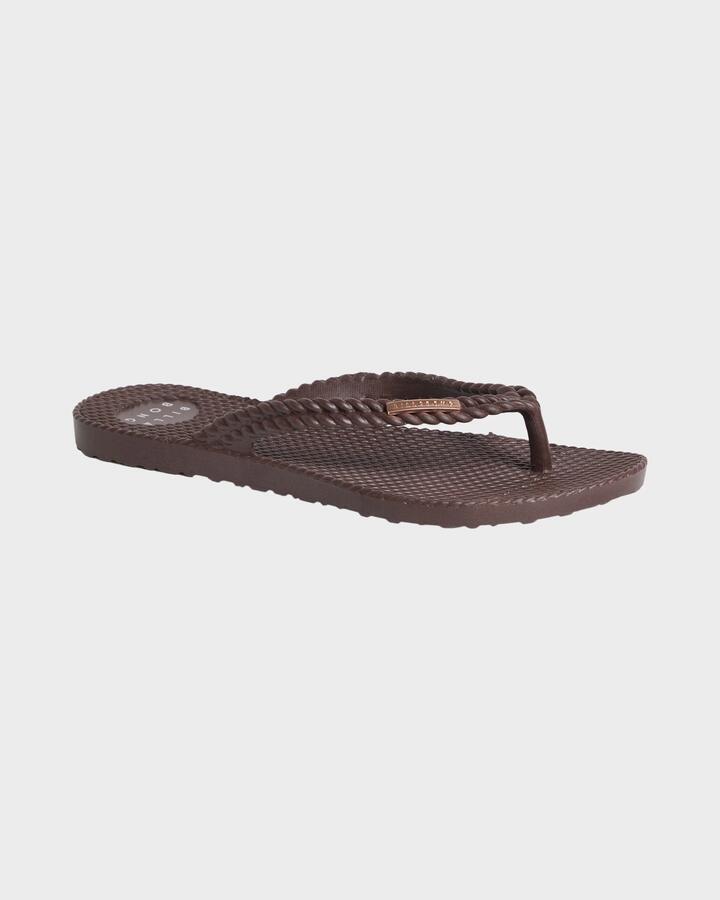 Image of Sandals. Productname: Billabong Womens Kick Back Thongs Espresso - in Espresso colour by brand - Billabong