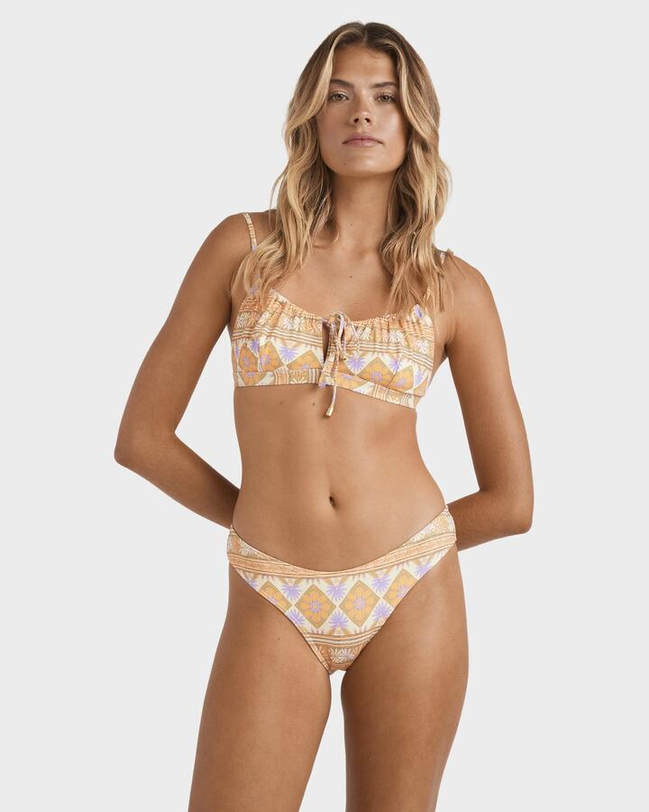 Image of Swimwear. Product name - Billabong Womens Just For You Bikini Bottom Sunstone in Sunstone colour by brand - Billabong