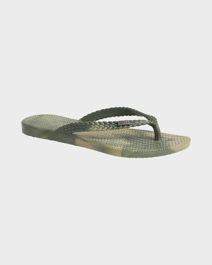 Image of Sandals. Product name - Billabong Womens Marble Thongs Luv Army in Luv Army colour by brand - Billabong