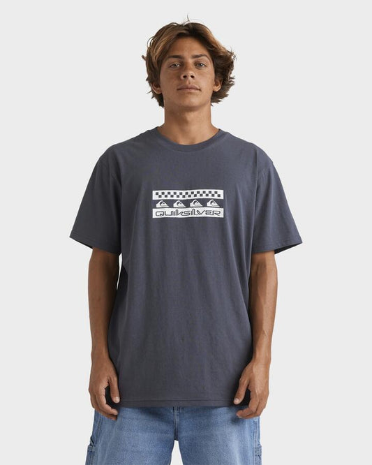 Image of T-Shirts. Productname: Quiksilver Mens Comp Check T-Shirt India Ink - in India Ink colour by brand - Quiksilver