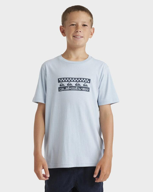 Image of Accessories. Productname: Quiksilver Boys 8-16 Comp Check Ashley Blue - in Ashley Blue colour by brand - Quiksilver