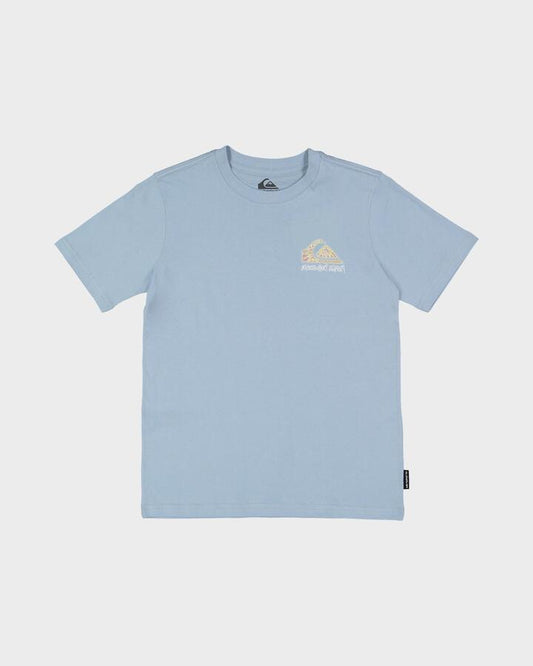 Image of T-Shirts. Product name - Quiksilver Boys 8-16 Black Mamba T-Shirt Ashley Blue in Ashley Blue colour by brand - Quiksilver