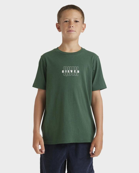 Image of T-Shirts. Productname: Quiksilver Boys 8-16 The Void T-Shirt Trekking Green - in Trekking Green colour by brand - Quiksilver