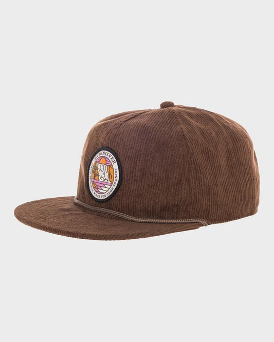 Image of Hats. Productname: Quiksilver - Mens Still Bills Snapback Cap - Chocolate Brown - in Chocolate Brown colour by brand - Quiksilver