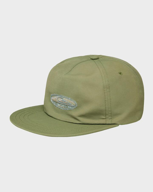 Image of Hats. Productname: Quiksilver - Mens Steelhoue Ripper Snapback Cap - Loden Green - in Loden Green colour by brand - Quiksilver