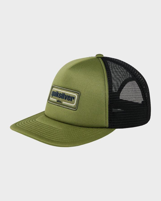 Image of Hats. Productname: Quiksilver - Mens Slab Drifter Trucker Cap - Loden Green - in Loden Green colour by brand - Quiksilver