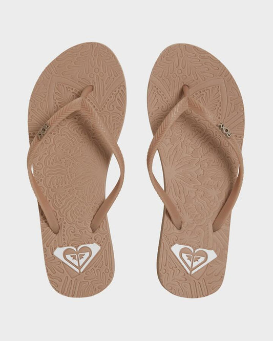 Image of Sandals. Productname: Roxy - Womens Antilles Ii Thongs - Camel - in Camel colour by brand - Roxy