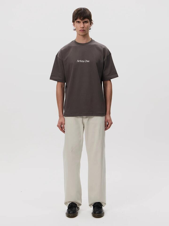 Image of Jeans. Productname: Article One Duff Jean in Ecru colour by brand - Article One
