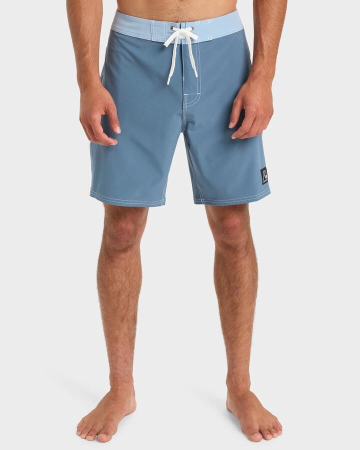Image of Swimwear. Productname: Quiksilver Mens Original 18" Boardshorts China Blue - in China Blue colour by brand - Quiksilver