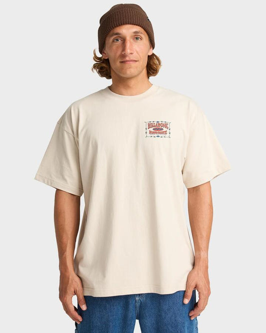 Image of T-Shirts. Productname: Billabong Mens Double Spread T-Shirt Chino - in Chino colour by brand - Billabong