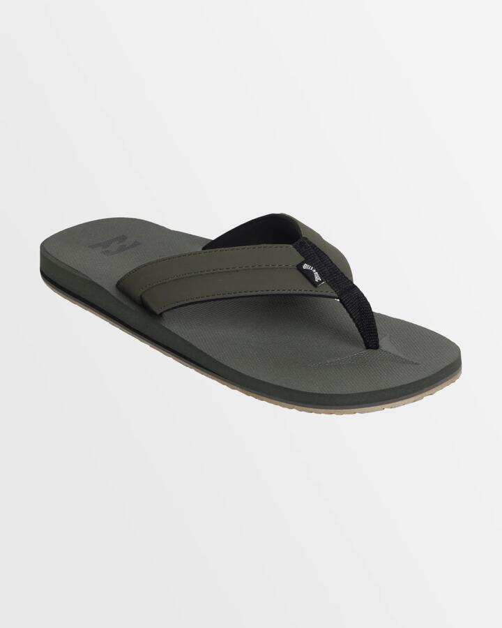 Image of Sandals. Product name - Billabong Mens All Day Impact Thongs Military in Military colour by brand - Billabong