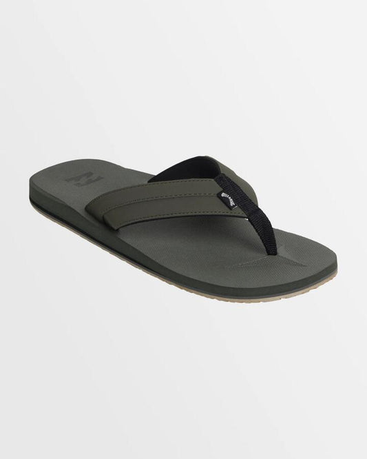 Image of Sandals. Product name - Billabong Mens All Day Impact Thongs Military in Military colour by brand - Billabong