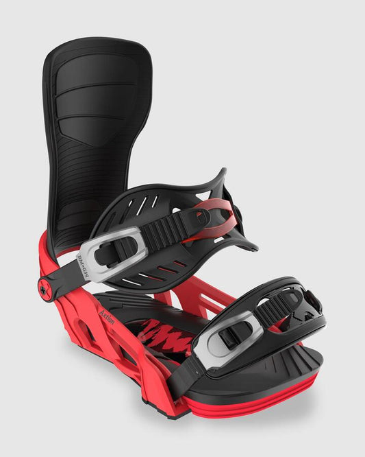 Image of Snowboards. Productname: Bent Metal - Axtion Snowboard Bindings - Red/Black - in Red/Black colour by brand - Bent Metal