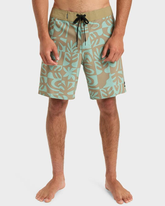 Image of Swimwear. Productname: Quiksilver Mens Surfsilk Straight 18" Boardshorts Granite Green Terra - in Granite Green Terra colour by brand - Quiksilver
