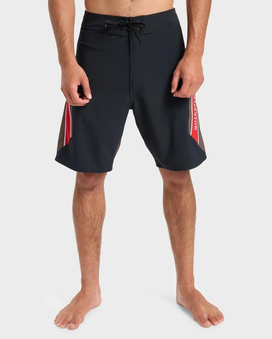 Image of Swimwear. Product name - Quiksilver Mens Surfsilk Clicke 20" Boardshorts Chocolate Brown in Chocolate Brown colour by brand - Quiksilver