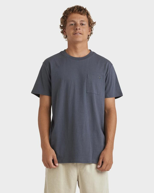 Image of T-Shirts. Product name - Billabong Mens Premium Pocket T-Shirt Midnight in Midnight colour by brand - Billabong