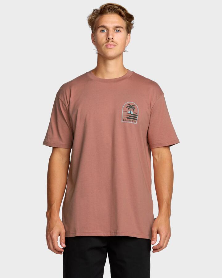 Image of T-Shirts. Productname: Billabong Mens Portal T-Shirt Dusty Rose - in Dusty Rose colour by brand - Billabong