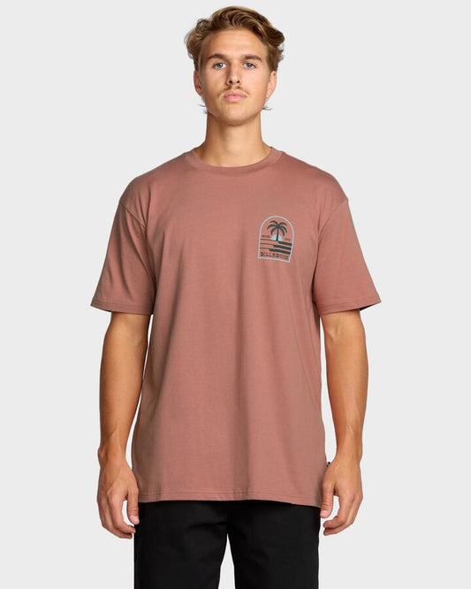 Image of T-Shirts. Productname: Billabong Mens Portal T-Shirt Dusty Rose - in Dusty Rose colour by brand - Billabong