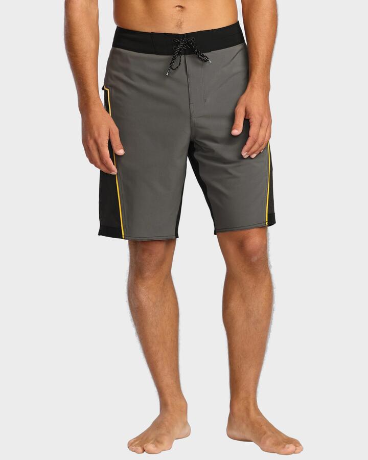 Image of Swimwear. Product name - Billabong Mens Straddie Pro 20" Boardshorts Pewter in Pewter colour by brand - Billabong