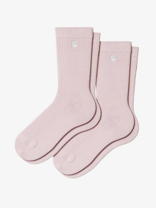 Image of Socks. Productname: Carhartt Wip Madison Pack Socks ONE SIZE Air Pink/White in Air Pink/White colour by brand - Carhartt Wip