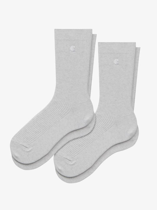 Image of Socks. Productname: Carhartt Wip Madison Pack Socks ONE SIZE Ash Heather/White in Ash Heather/White colour by brand - Carhartt Wip