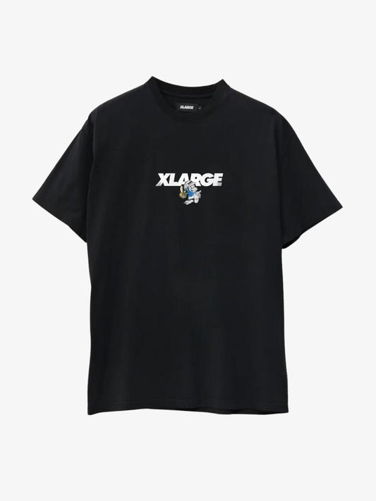 Image of a model wearing Tops. Productname: Xlarge Banana 2.0 SS Tee in Black colour by brand - Xlarge