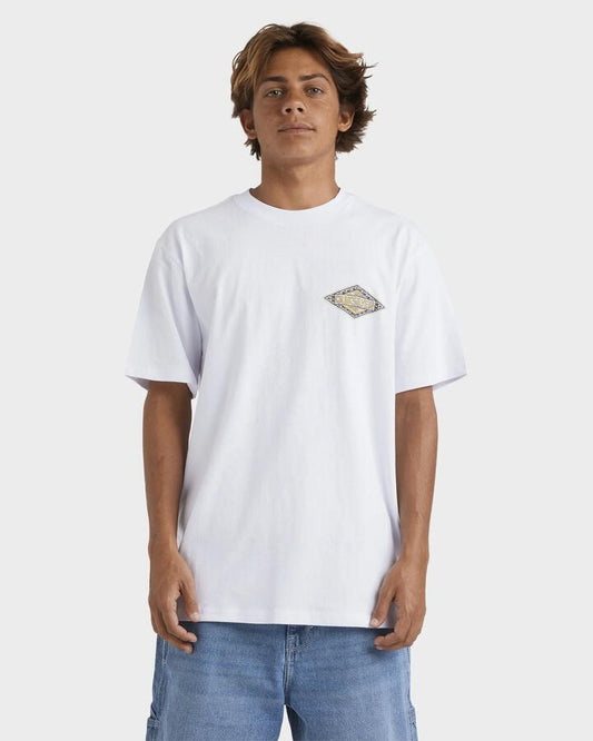 Image of T-Shirts. Productname: Quiksilver Mens Beyond The Waves T-Shirt White - in White colour by brand - Quiksilver
