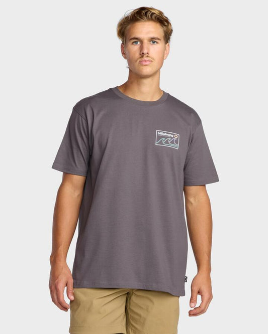 Image of T-Shirts. Productname: Billabong Mens Range Adiv T-Shirt Grey Violet - in Grey Violet colour by brand - Billabong