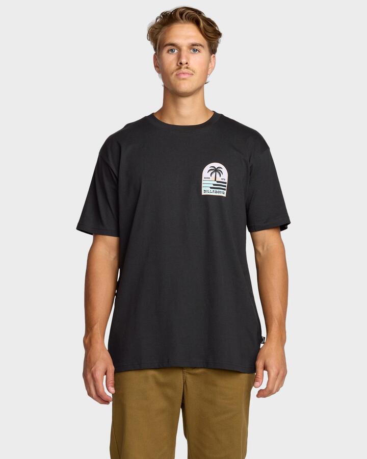 Image of T-Shirts. Product name - Billabong Mens Portal T-Shirt Washed Black in Washed Black colour by brand - Billabong