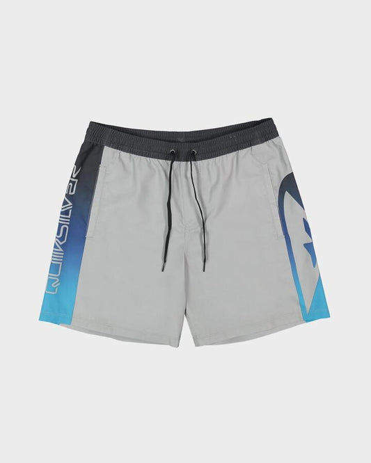 Image of a model wearing Shorts. Productname: Quiksilver - Mens Everyday Volley 17" Swim Shorts - Quarry Holmes - in Quarry Holmes colour by brand - Quiksilver