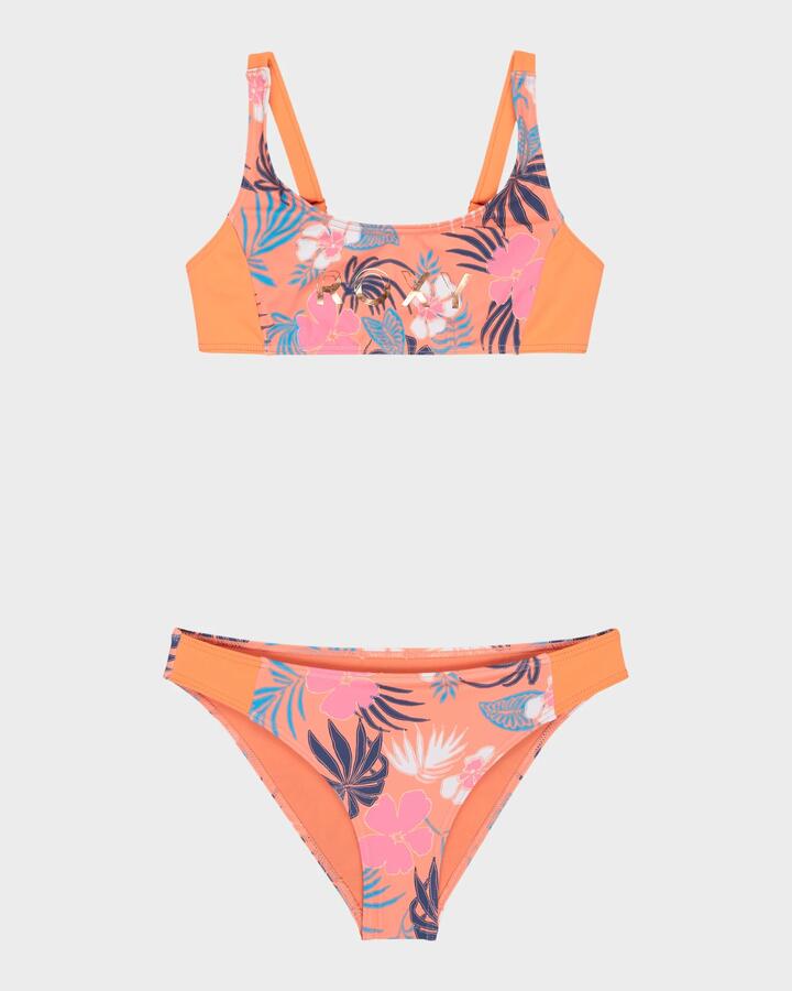 Image of Accessories. Product name - Roxy Girls 6-16 Active Rg Two Piece Coral Chic Call Of The Wild in Coral Chic Call Of The Wild colour by brand - Roxy